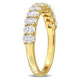 Semi-Eternity Anniversary Band in Yellow Gold (1 CT TW)