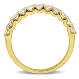 Semi-Eternity Anniversary Band in Yellow Gold (1 CT TW)