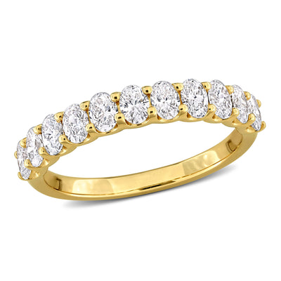 Semi-Eternity Anniversary Band in Yellow Gold (1 CT TW)