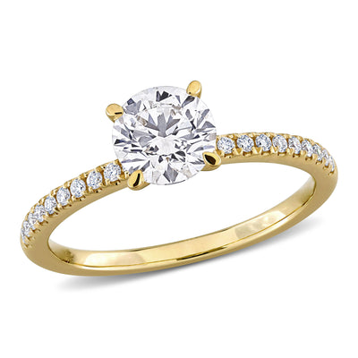 Solitaire Engagement Ring in Yellow Gold (1.15 CT TW)