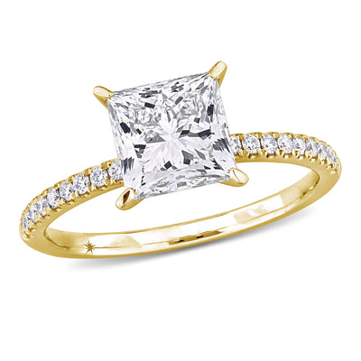 Solitaire Engagement Ring in Yellow Gold (2.15 CT TW)