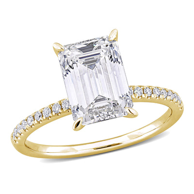 Solitaire Engagement Ring in Yellow Gold (3.09 CT. TW.)