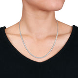 Tennis Necklace in White Gold (5 CT TW)