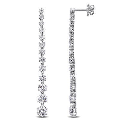 Drop Earrings in White Gold (5.3 CT TW)