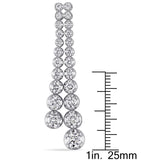 Double Strand Graduated Earrings in White Gold (4.75 CT. TW.)