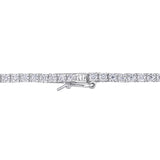 12 1/2 CT DEW Created Moissanite Tennis Necklace in Sterling Silver