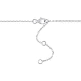 2 1/4 CT DEW Created Moissanite Station Necklace in Sterling Silver