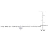 2 1/4 CT DEW Created Moissanite Station Necklace in Sterling Silver