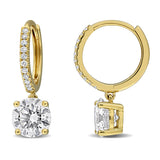 2 1/10 CT TW Lab Grown Diamond Drop Earrings in 14k Yellow Gold