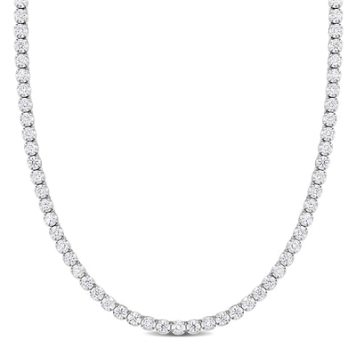 Diamond Tennis Necklace in White Gold (7 CT TW)