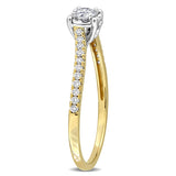 1/4 CT TW Lab Grown Diamond Solitaire Engagement Ring in 14k Two-Tone Gold