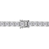 7 CT TW Lab Grown Diamond Tennis Necklace in Sterling Silver