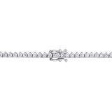 15 4/5 CT TW Lab Grown Diamond Graduated Tennis Necklace in 14k White Gold