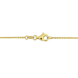 3/4 CT TW Lab Grown Diamond Station Necklace in 14k Yellow Gold