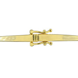 3/4 CT TW Pear Shaped Lab Grown Diamond and Cultured Freshwater Pearl Bangle in Yellow Plated Sterling Silver