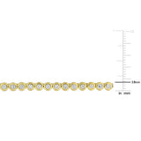 1 3/4 CT TW Lab Grown Diamond Tennis Necklace in 14k Yellow Gold