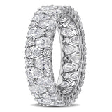 3 4/5 CT TW Multi Shaped Lab Grown Diamond Eternity Band in 14k White Gold