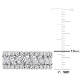 4 1/2 CT TW Multi Shaped Lab Grown Diamond Eternity Band in 14k White Gold