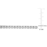 1 7/8 CT TW Lab Grown Diamond Tennis Necklace in Sterling Silver