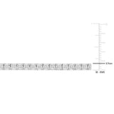 2 1/3 CT TW Lab Grown Diamond Tennis Necklace in Sterling Silver
