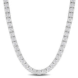 2 1/3 CT TW Lab Grown Diamond Tennis Necklace in Sterling Silver