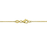1/4 CT TW Lab Grown Diamond and Created Pink Sapphire Flower Necklace in 14k Yellow Gold