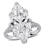 9 3/8 CT TW Marquise Cut Lab Grown Diamond Engagement Ring in 14k White Gold