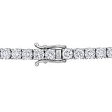 10 3/4 CT TW Lab Grown Diamond Tennis Bracelet in 14k White Gold