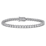 10 3/4 CT TW Lab Grown Diamond Tennis Bracelet in 14k White Gold