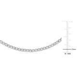 7 1/3 CT TW Lab Grown Diamond Tennis Necklace in 14k White Gold