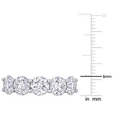 4 1/2 CT TW Lab Grown Diamond Semi Eternity Band in 14k White Gold