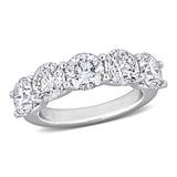 4 1/2 CT TW Lab Grown Diamond Semi Eternity Band in 14k White Gold
